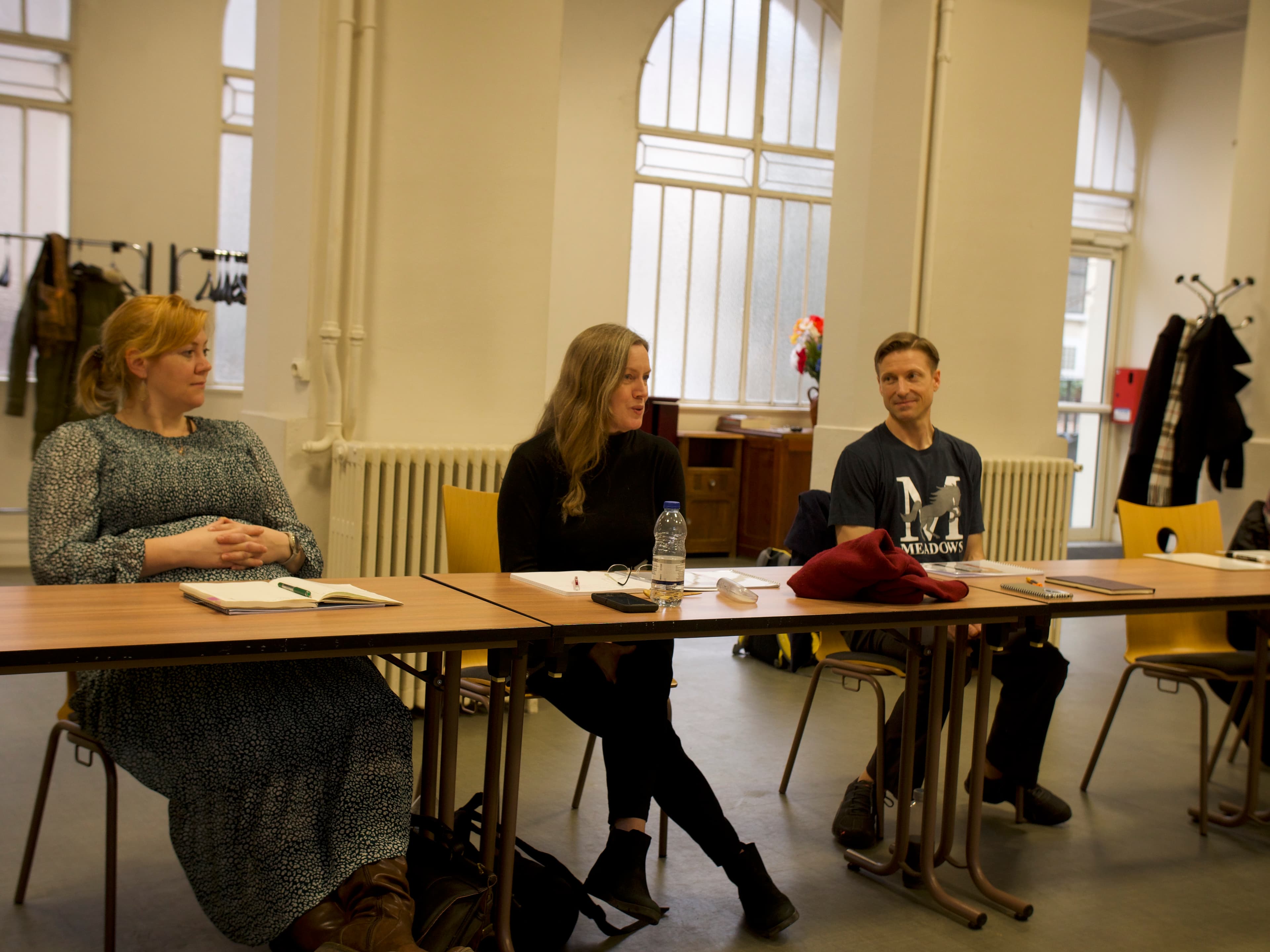 Students discuss course texts in Latin in daily seminars