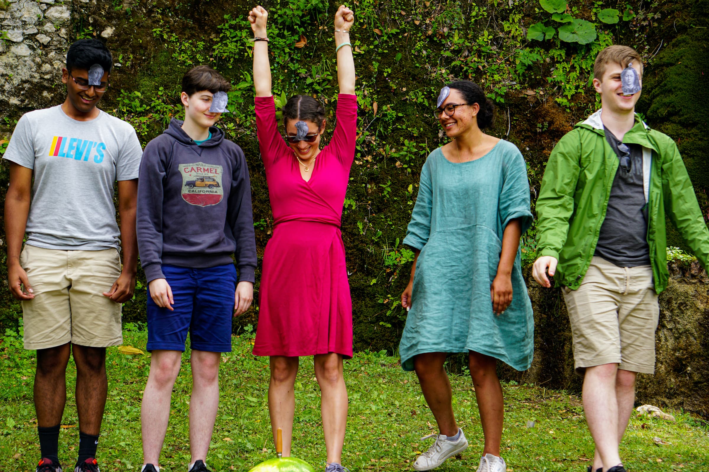 A game of charades at Horace's Villa