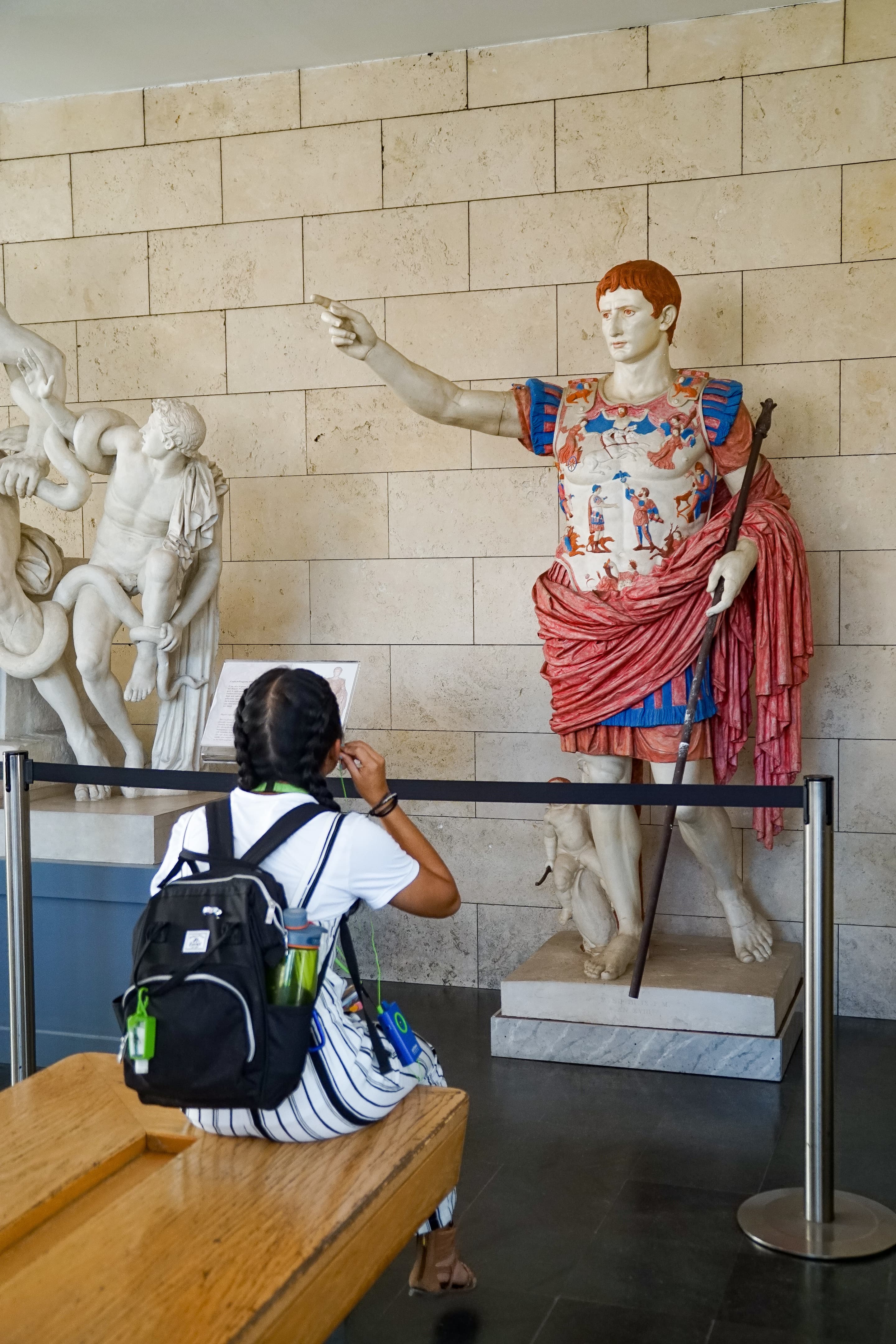 Learning about polychromy at the Vatican Museums