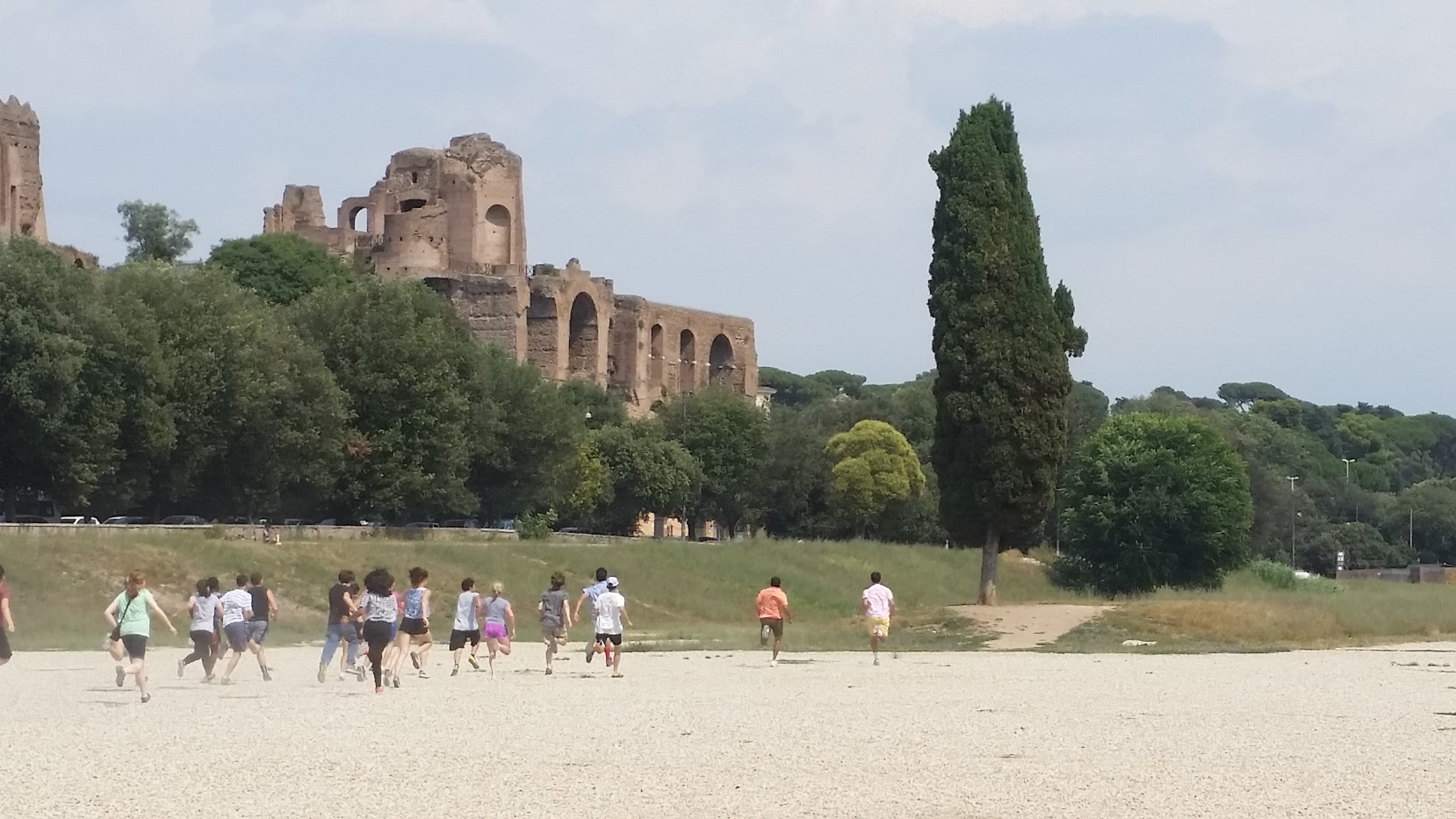 Sprinting across the Circus Maximus