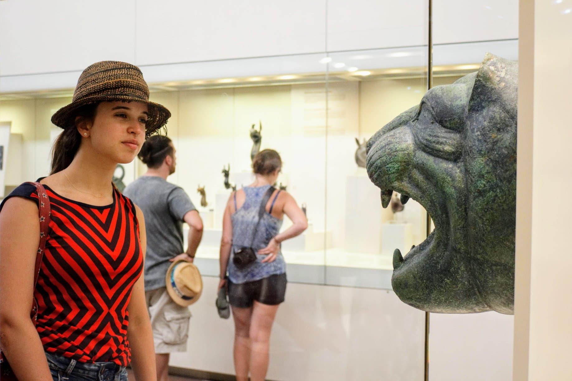 Face to face with an ancient feline