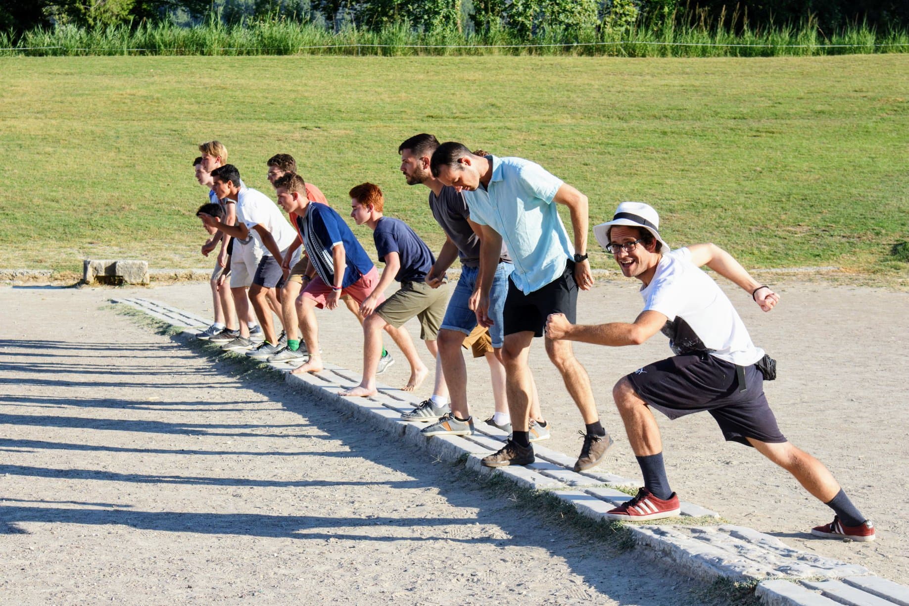 A foot race to honor the ancient Delphic games