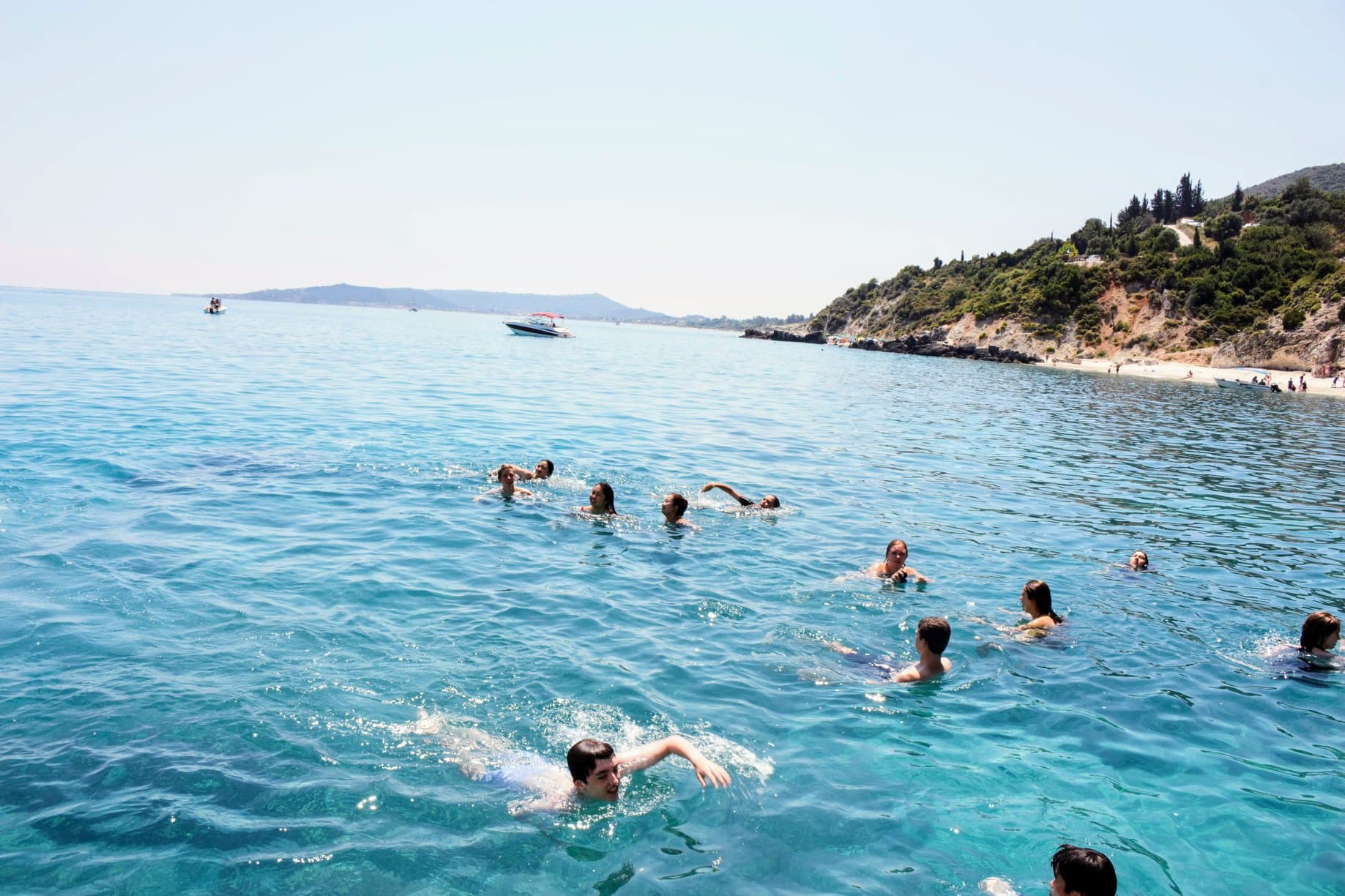 Splashing around in the Mediterranean Sea
